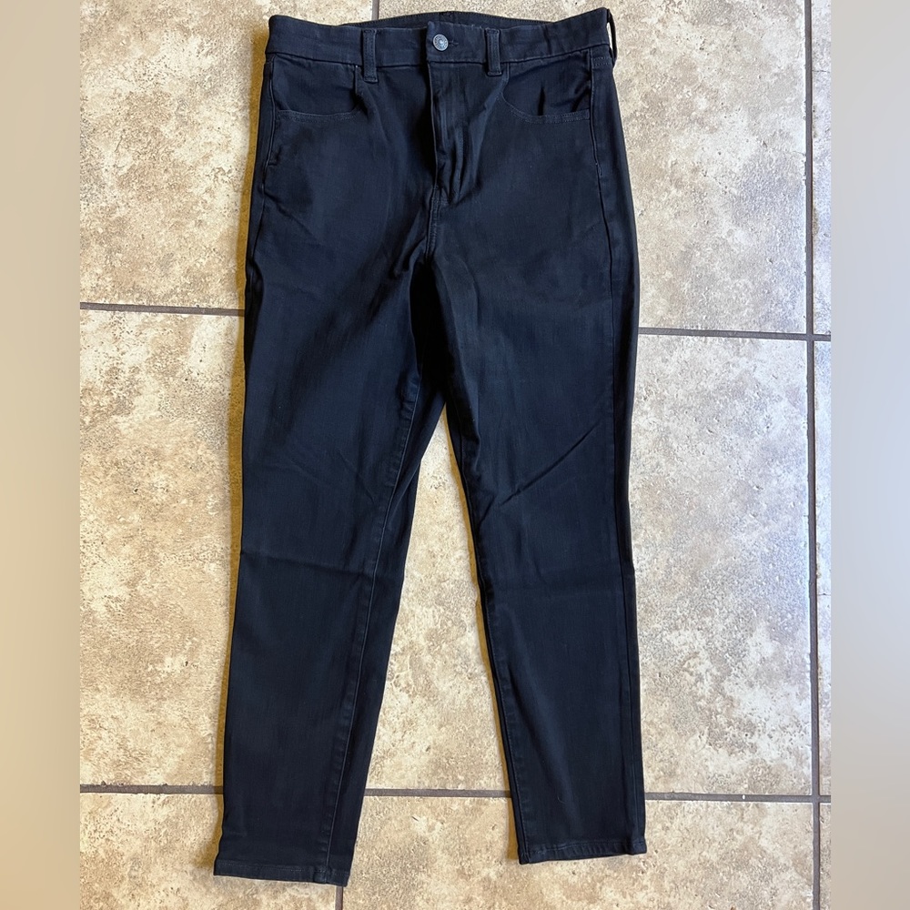 American Eagle Women’s Curvy Super Hi-Rise Jegging Black Jeans